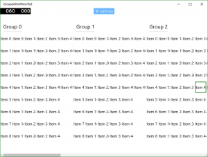 Grouped gridview